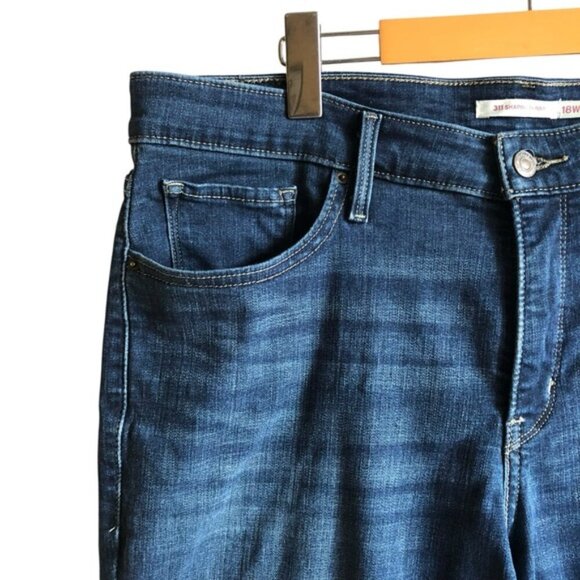 Levi’s 311 Shaping Skinny Jeans 18W Footloose Dark Wash Plus Size - Picture 5 of 15